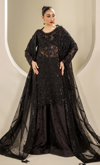 Elegant Black Embroidered Designer Suit with Luxury Handcrafted Detailing