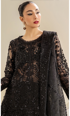 Elegant Black Embroidered Designer Suit with Luxury Handcrafted Detailing