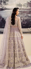 Luxury Lilac Embroidered Bridal Lehenga with Heavy Handcrafted Zari Work