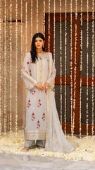 Noor Mist – Embroidered Unstitched Festive Suit with Dupatta