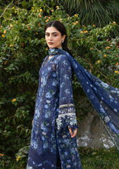 Elaf Premium Print Chikankari Lawn Unstitched 3PC Suit – ERC-3B Neel