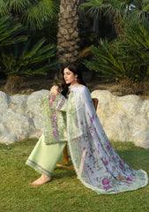 Elaf Premium Print Chikankari Lawn Unstitched 3PC Suit – ERC-2A Hina
