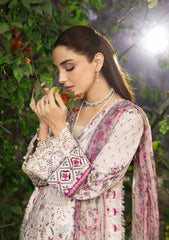 Elaf Premium Print Chikankari Lawn Unstitched 3PC Suit – ERC-5A Mehr