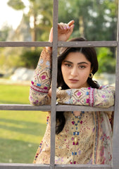 Elaf Premium Print Chikankari Lawn Unstitched 3PC Suit – ERC-5B Khushee