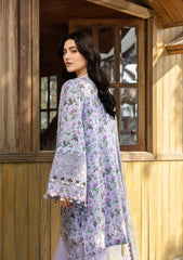 Elaf Premium Print Chikankari Lawn Unstitched 3PC Suit – ERC-6B Iris