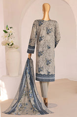 Sadabahar Luxury Lawn Printed 3 Piece Stitched Suit D-1