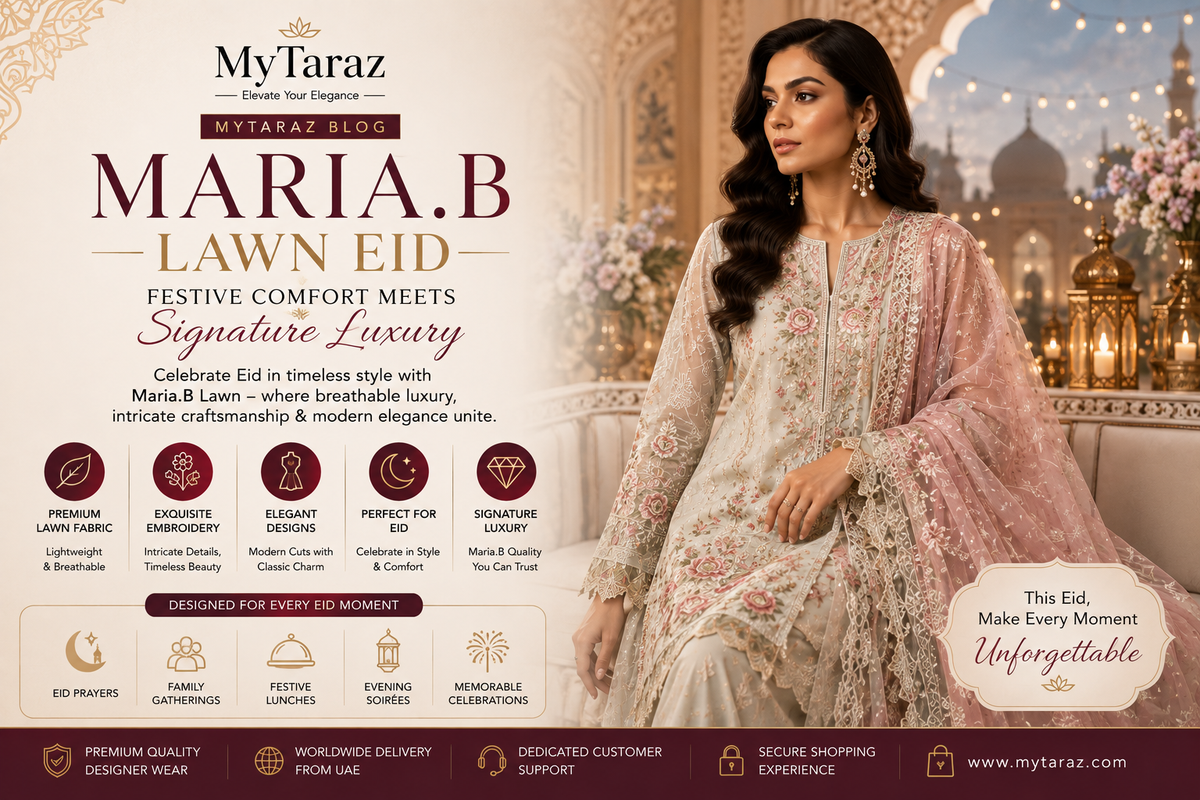 Maria.B Lawn Eid – Festive Comfort Meets Signature Luxury
