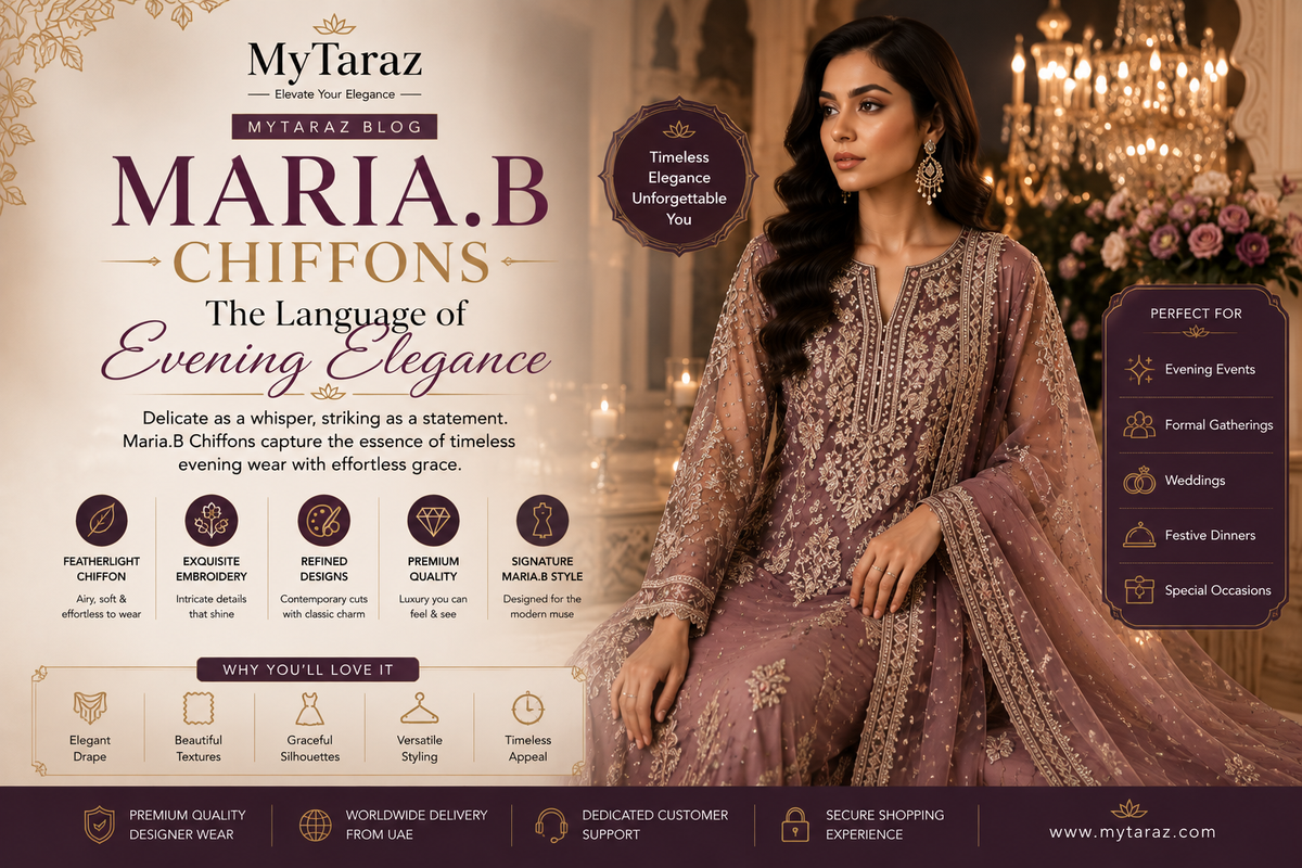 Maria.B Chiffons – The Language of Evening Elegance