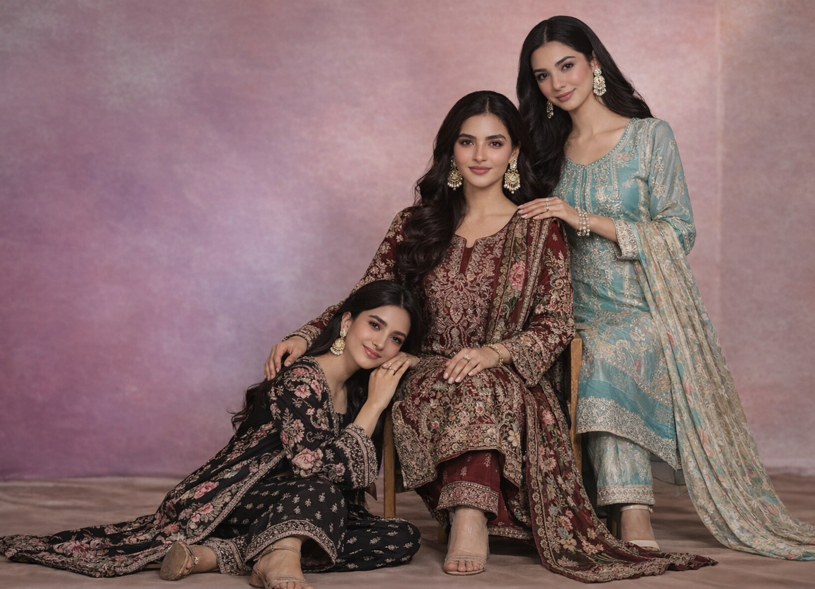 Gulaal Embroidered Lawn