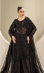 Elegant Black Embroidered Designer Suit with Luxury Handcrafted Detailing