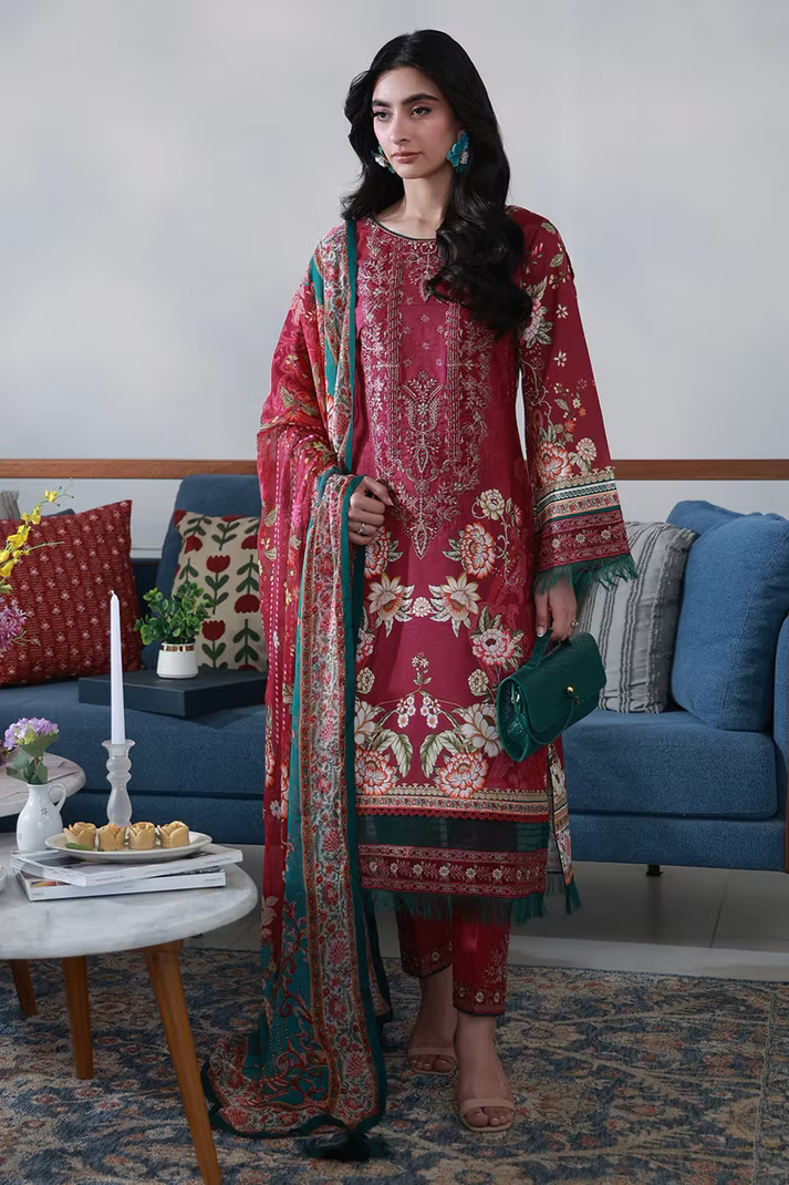 Gulaal Lawn 2026 Vol-1 – Hilyn (D-8) | Unstitched 3PC