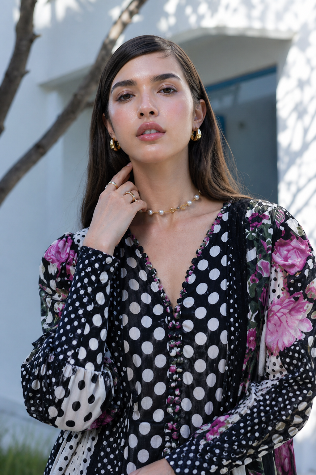 EPN-01B Poise & Her – Luxury Embroidered Lawn Suit