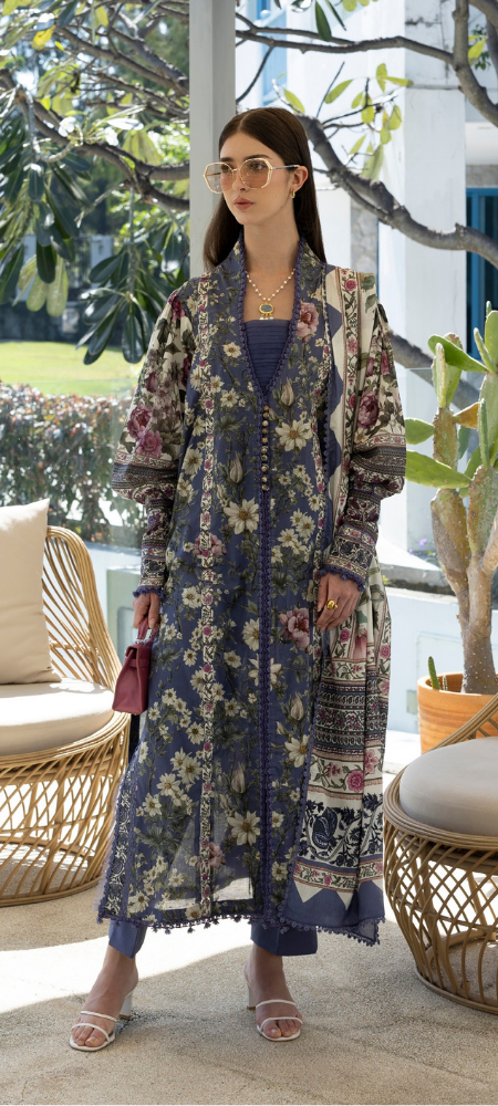 EPN-06A Booberry – Luxury Embroidered Lawn Suit