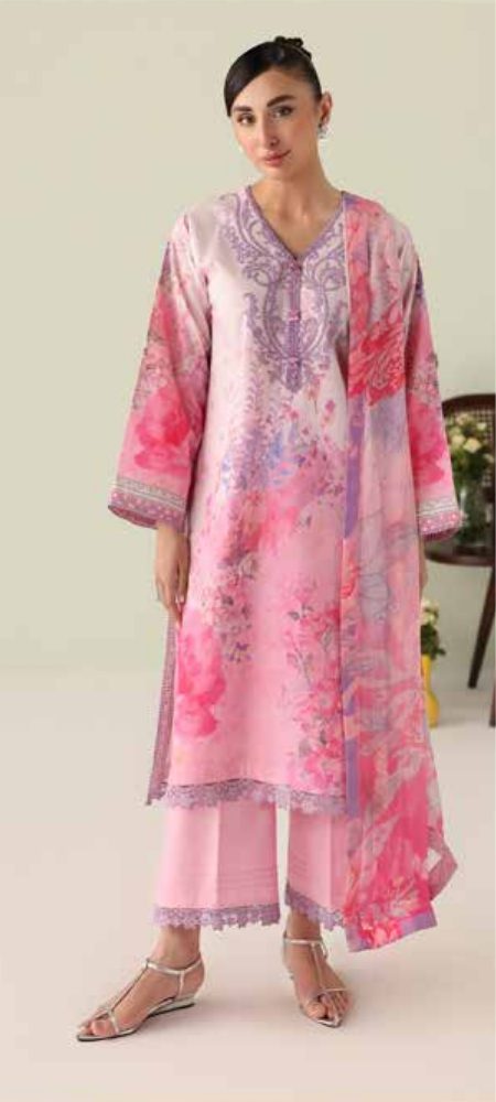 Rosette Unstitched Lawn – Petal Whispers RUNSS25062A