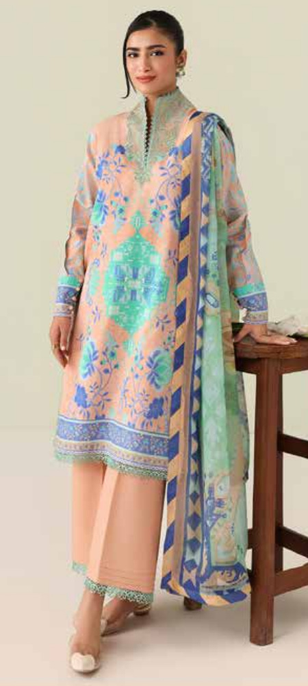 Rosette Unstitched Lawn – Weave of Light RUNSS25068B