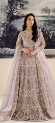 Luxury Lilac Embroidered Bridal Lehenga with Heavy Handcrafted Zari Work