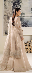 Luxury Ivory Gold Embroidered Designer Suit with Intricate Handcrafted Detailing
