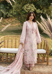Elaf Premium Embroidered Luxury Lawn 3Pc Suit ELY-4A BLOOMING