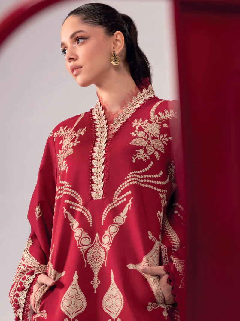 Maria.B. M.Basics 3A – Printed Lawn Suit with Voile Dupatta