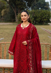 Elaf Premium Embroidered Luxury Lawn 3Pc Suit ELY-10 CHERIE LADY
