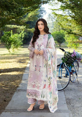 Elaf Premium Embroidered Luxury Lawn 3Pc Suit ELY-01A MAISON PINK