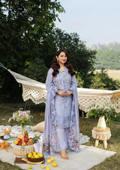 Elaf Premium Embroidered Luxury Lawn 3Pc Suit ELY-03B PARADISE