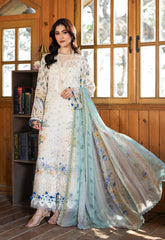 Elaf Premium Print Chikankari Lawn Unstitched 3PC Suit – ERC-1A Sahil