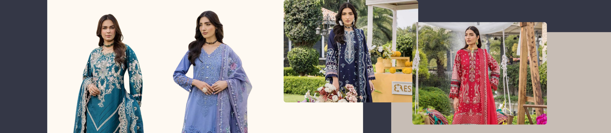 Eshaisha Luxury Lawan Embroidered