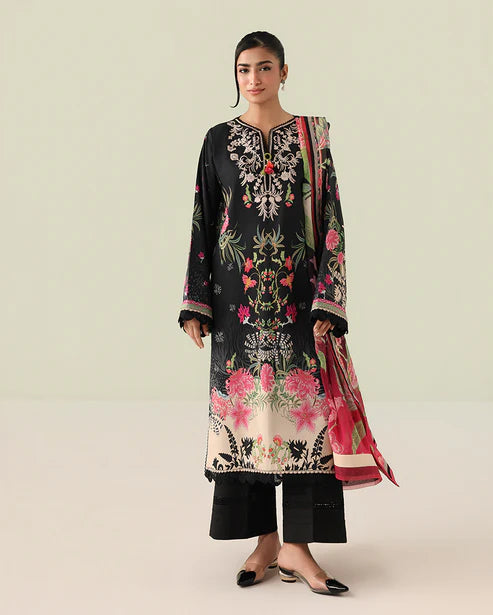 Rosette Unstitched Lawn – Radiant Noon RUNSS25061A