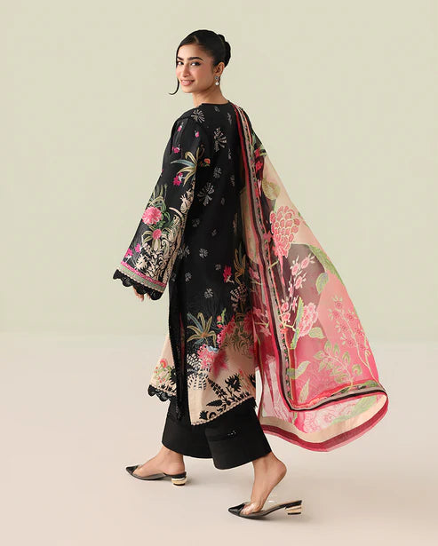 Rosette Unstitched Lawn – Radiant Noon RUNSS25061A