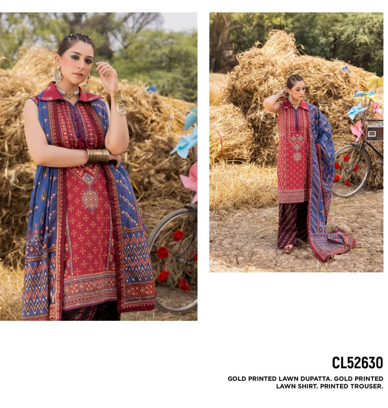 Gul Ahmed Ajrak Collection 25/CL52630