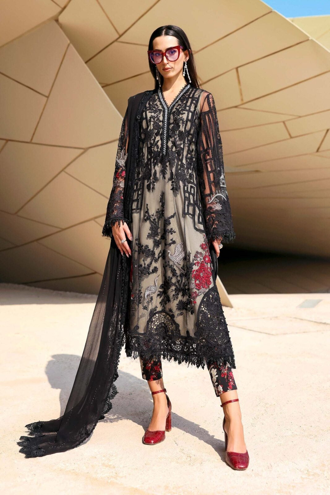 Maria B Eid Lawn 2026 D-2607-B