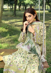 Elaf Premium Print Chikankari Lawn Unstitched 3PC Suit – ERC-6A Eyra