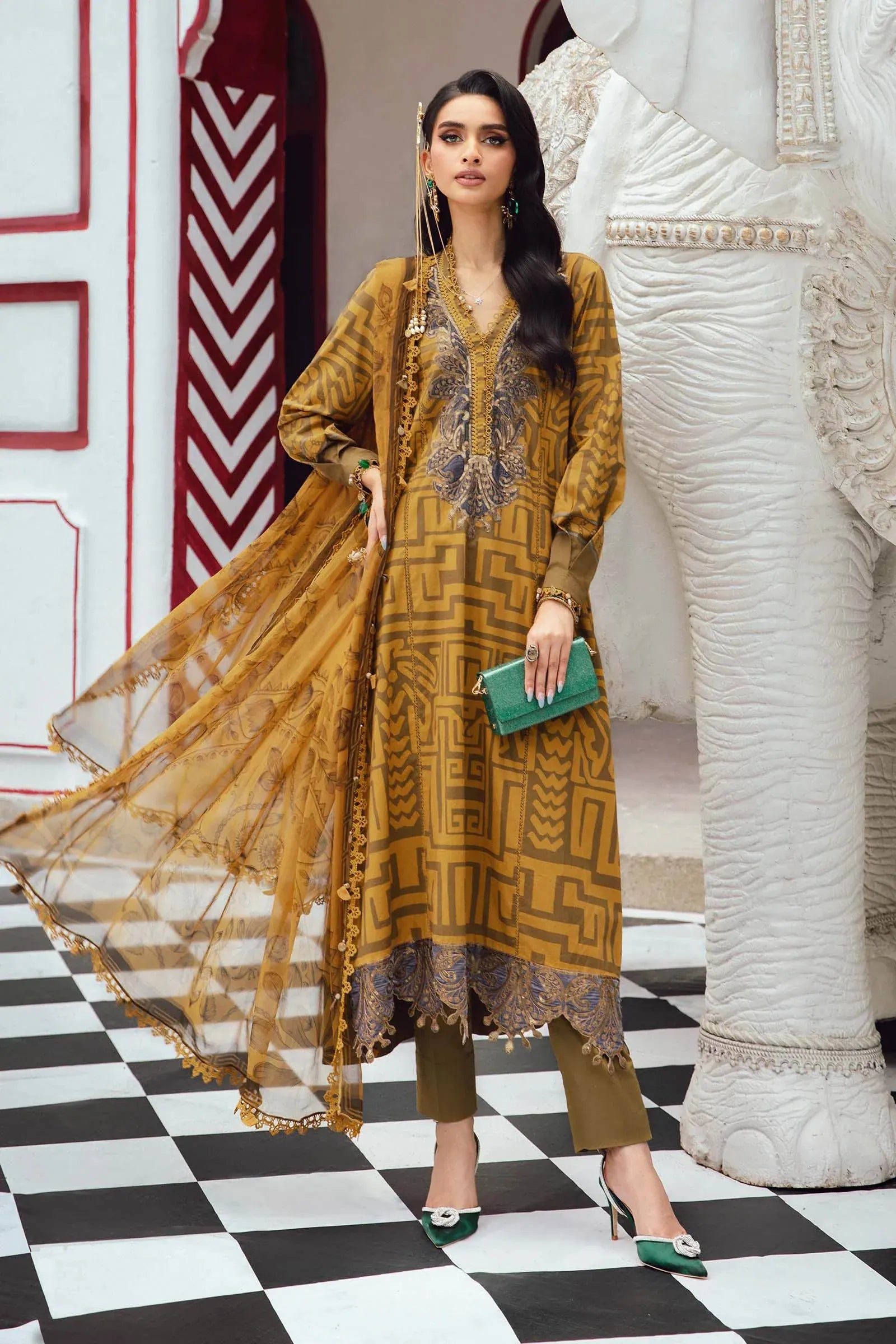 MARIA B Mprints Fall Winter Collection 2025 | MPT-2703-A